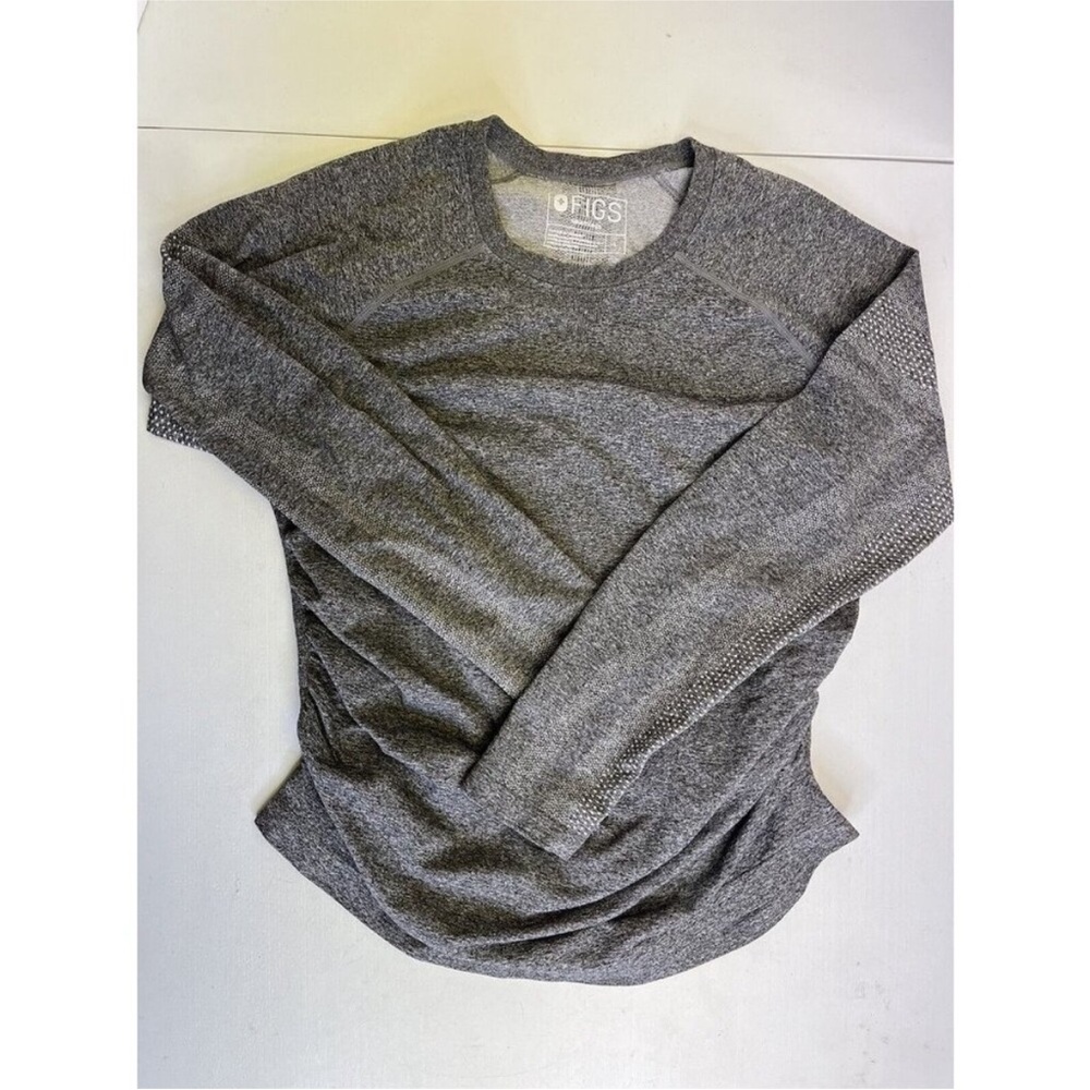 Figs Salta Maternity Seamless Long Sleeve Scrub Shirt Large